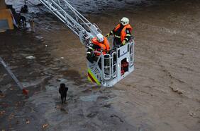 Sujeto que intentó robar un auto cayó al río Mapocho en Providencia