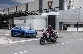 Ducati y Lamborghini prueban teccnología de comunicación entre motos y autos