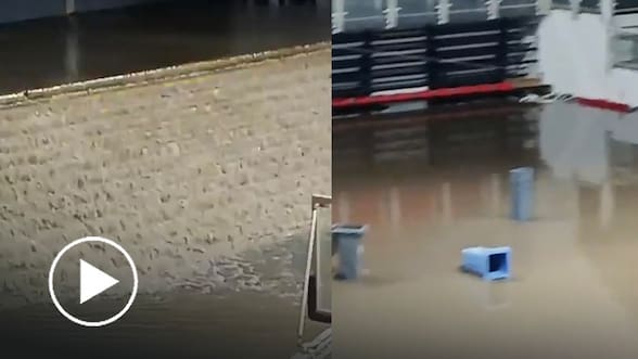 La lluvia también causa estragos en el deporte: se inundan las instalaciones del Polideportivo del Estadio Nacional