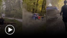 Graban violento accidente del padre de Max Verstappen en rally de Bélgica