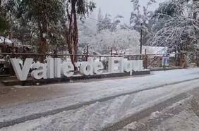 Registran sorprendente nevazón al interior de la Región de Coquimbo