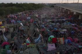 Dron muestra la crisis migratoria que se vive en la frontera de EE.UU. y México