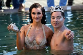 Así fue el piscinazo de los embajadores del Festival de Viña 2025