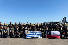 Brigadistas uruguayos refuerzan el combate de los incendios forestales en el sur: se unen a los 145 mexicanos que llegaron ayer