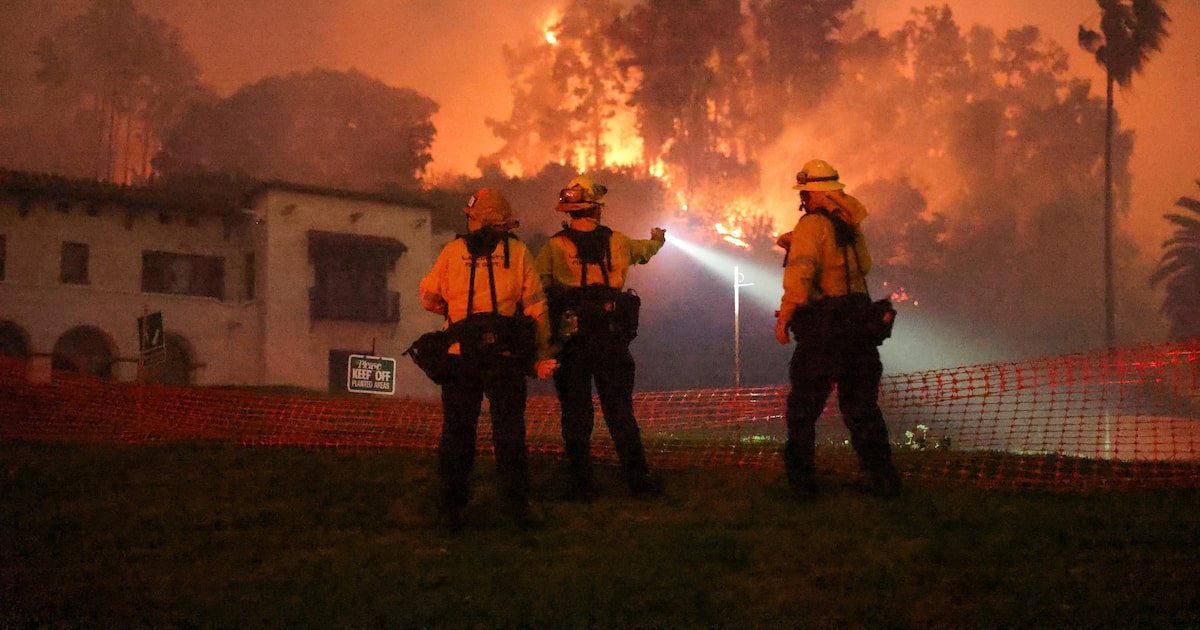 Anillo de fuego rodea a Los Ángeles mientras arden las colinas de ...