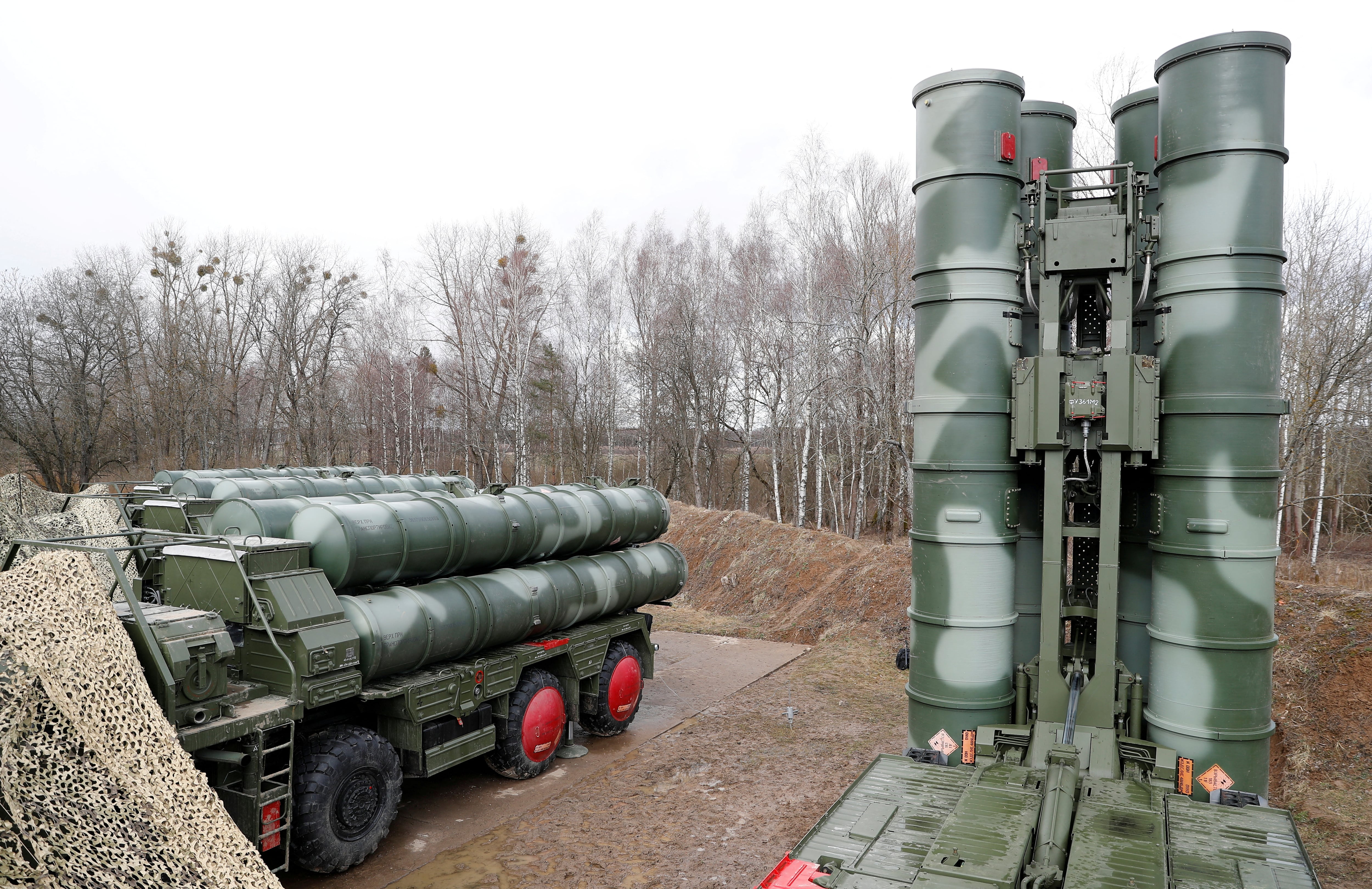 Vista de un nuevo sistema de misiles tierra-aire S-400
