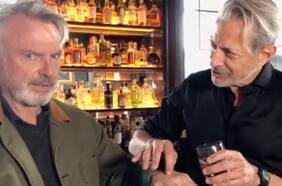 Jeff Goldblum recreó una escena de Jurassic Park con Sam Neill