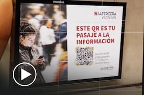 ¿Cómo funciona el código QR que permite acceder a contenido exclusivo de La Tercera en el Metro?