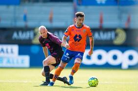 Niklas Castro convierte su primer gol en la liga noruega
