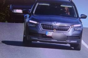 Fotografían a un perro manejando un Skoda y a exceso de velocidad