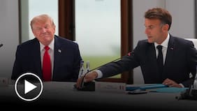 El particular saludo de Trump al llegar a la cumbre del G7