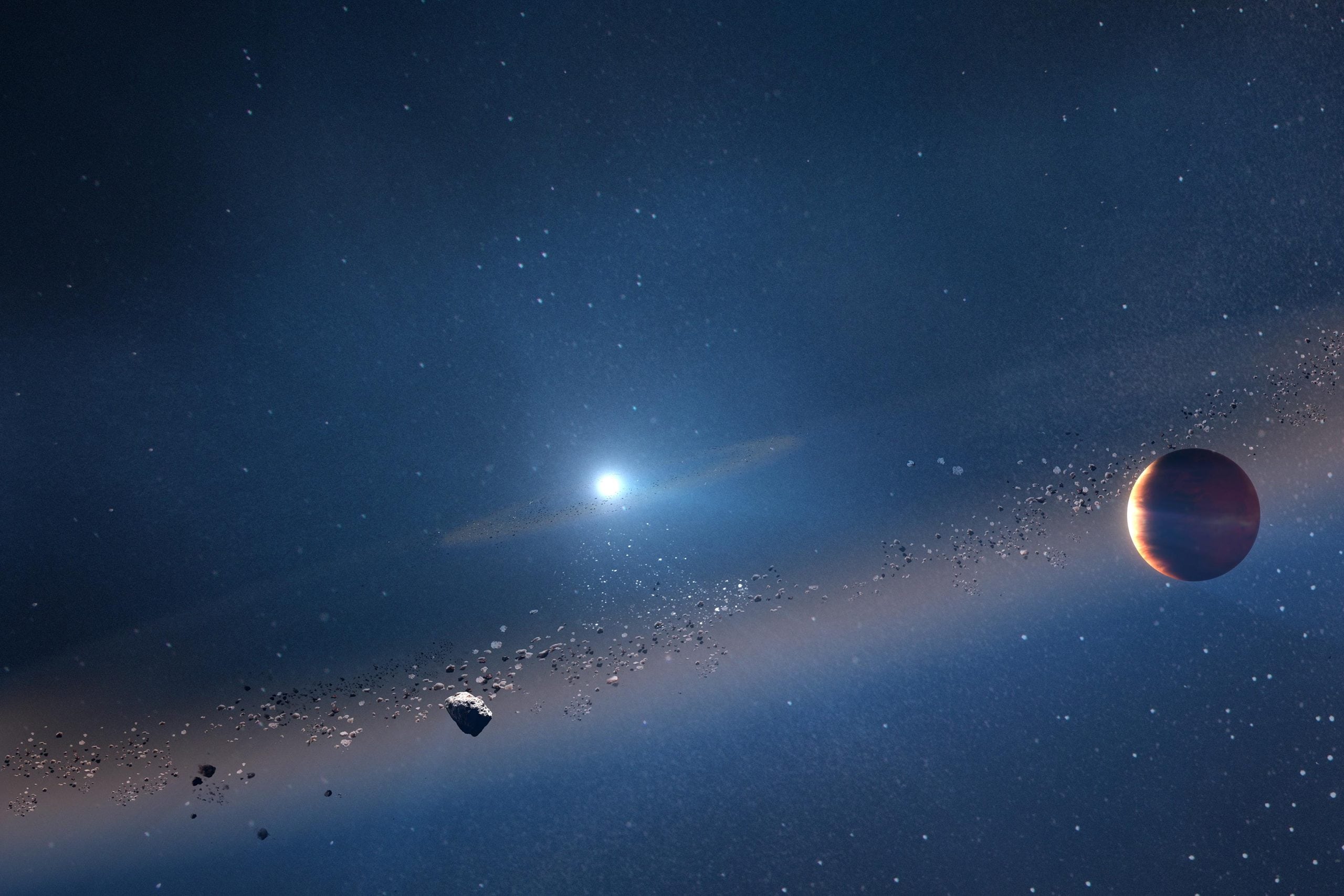 “No debería estar ahí”: científicos encuentran una estrella muerta con un comportamiento nunca antes visto. Imagen: Observatorio WM Keck / Adam Makarenko