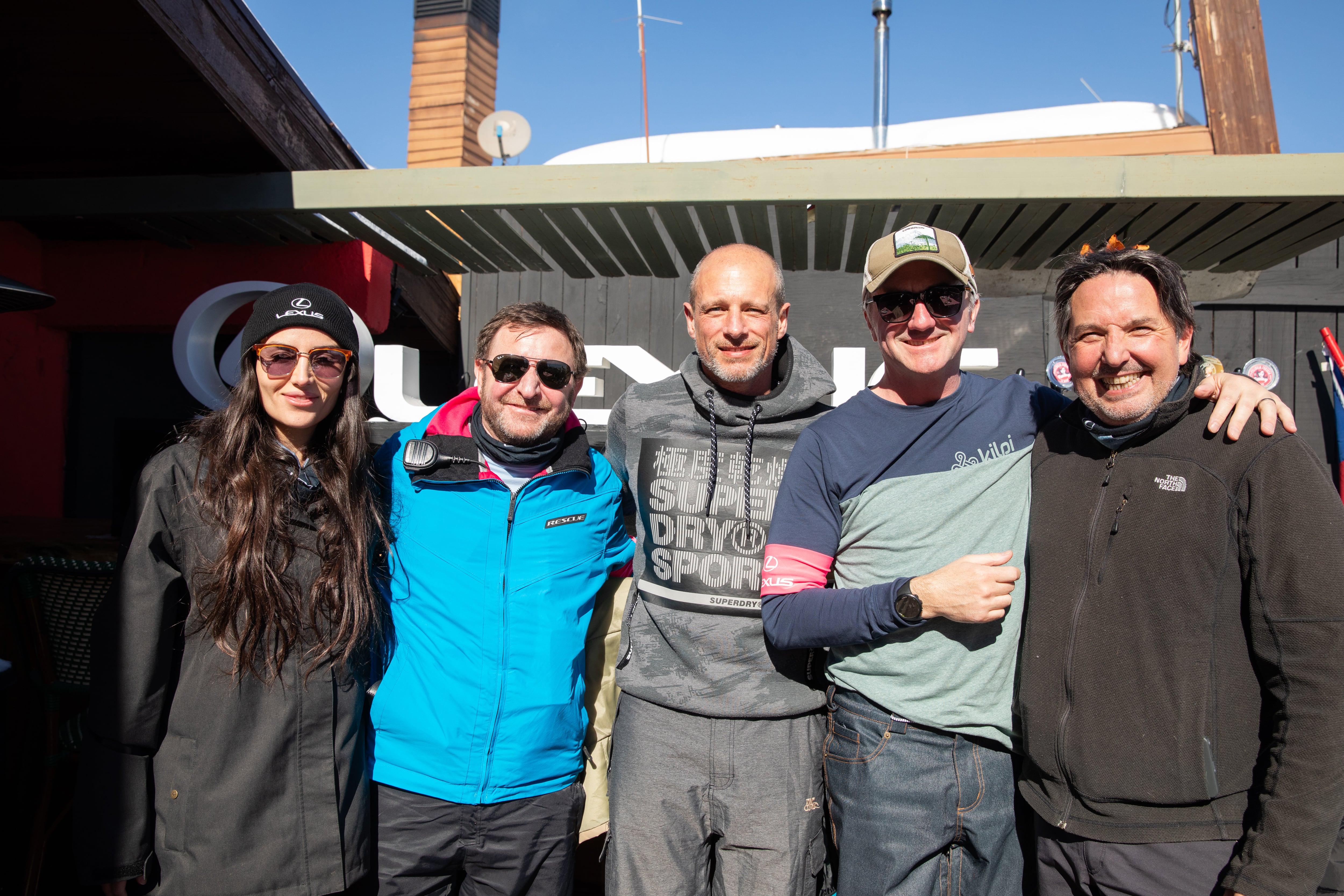 Catalina Galleguillos, brand manager de Lexus y Gazoo Racing; Claudio Venegas, chief Financial and Administrative Officer de Toyota Chile; Martín Becker, Felipe Santelices y Klaus Rudloff.