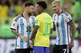 El momento de furia de Messi con Rodrygo en medio del escándalo en el Maracaná