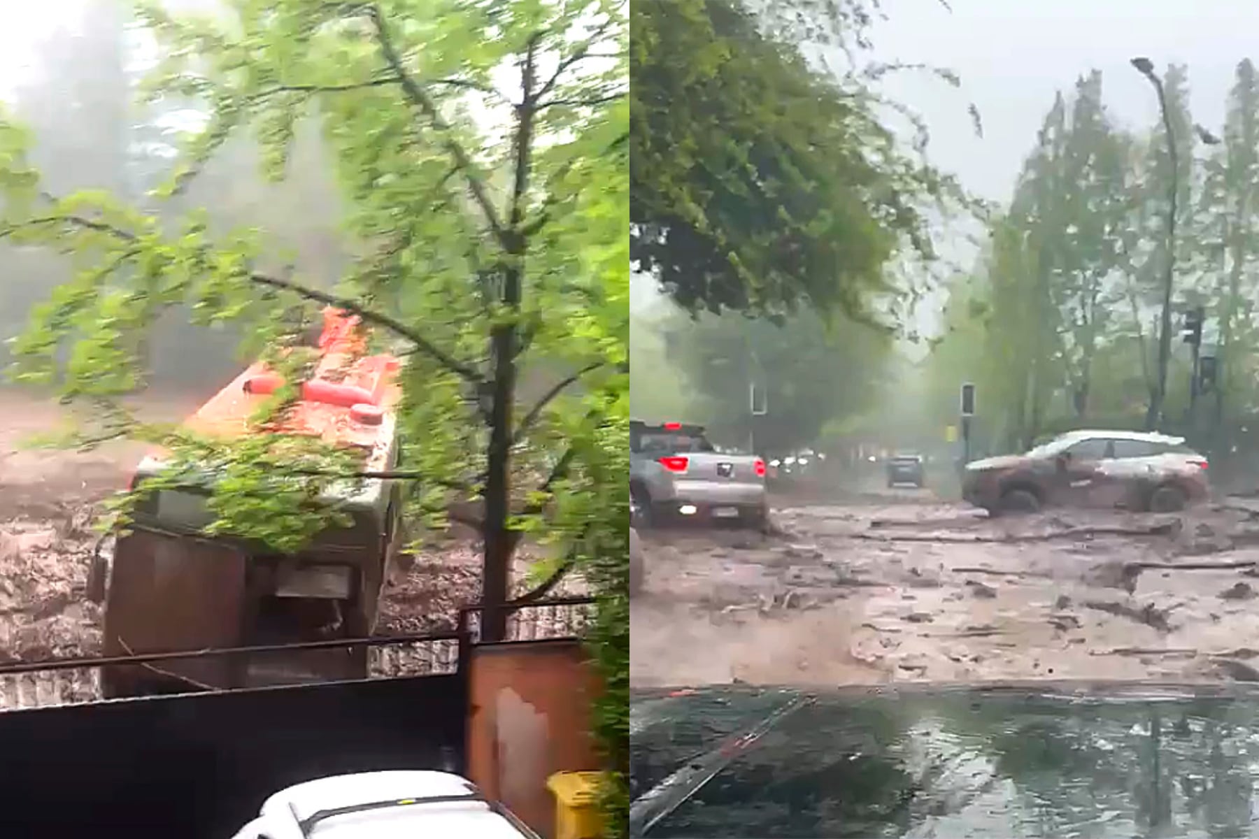 Minuto a minuto: sigue el avance de aluvión provocado por las lluvias en Las Condes