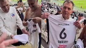 “A la hoguera”: el intercambio de Aníbal Mosa y un hincha que llevaba la camiseta de Juan Martín Lucero en Colo Colo