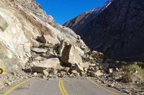 Advierten presencia de rodados y bajadas de agua en ruta que llega al complejo fronterizo Agua Negra