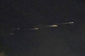 Captan extrañas luces en el cielo de California