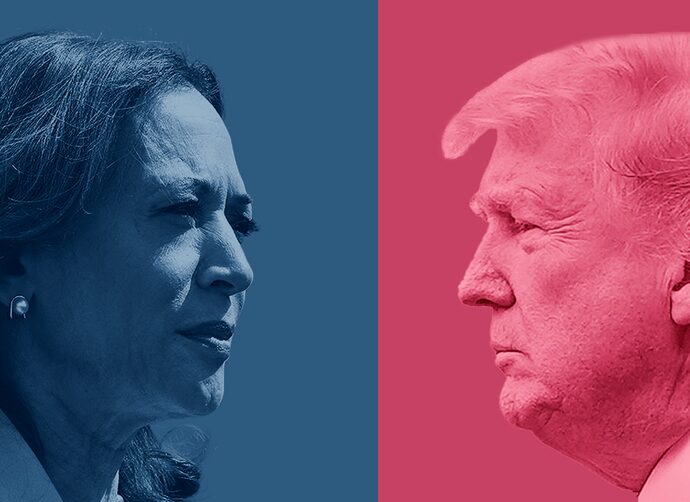 Sondeo apunta que Harris y Trump están empatados en la recta final de la carrera presidencial - La Tercera