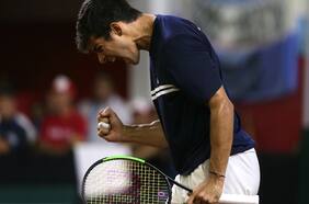 Video: revisa el gran punto de Christian Garin que le valió para ganarle por 6-1 el primer set a Casper Ruud