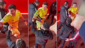 El tenso cruce entre el Dibu Martínez e hinchas de Arsenal tras el triunfo por goleada de los Gunners