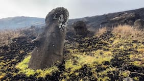 Declaran alerta roja en Isla de Pascua por incendio forestal cercano a área protegida