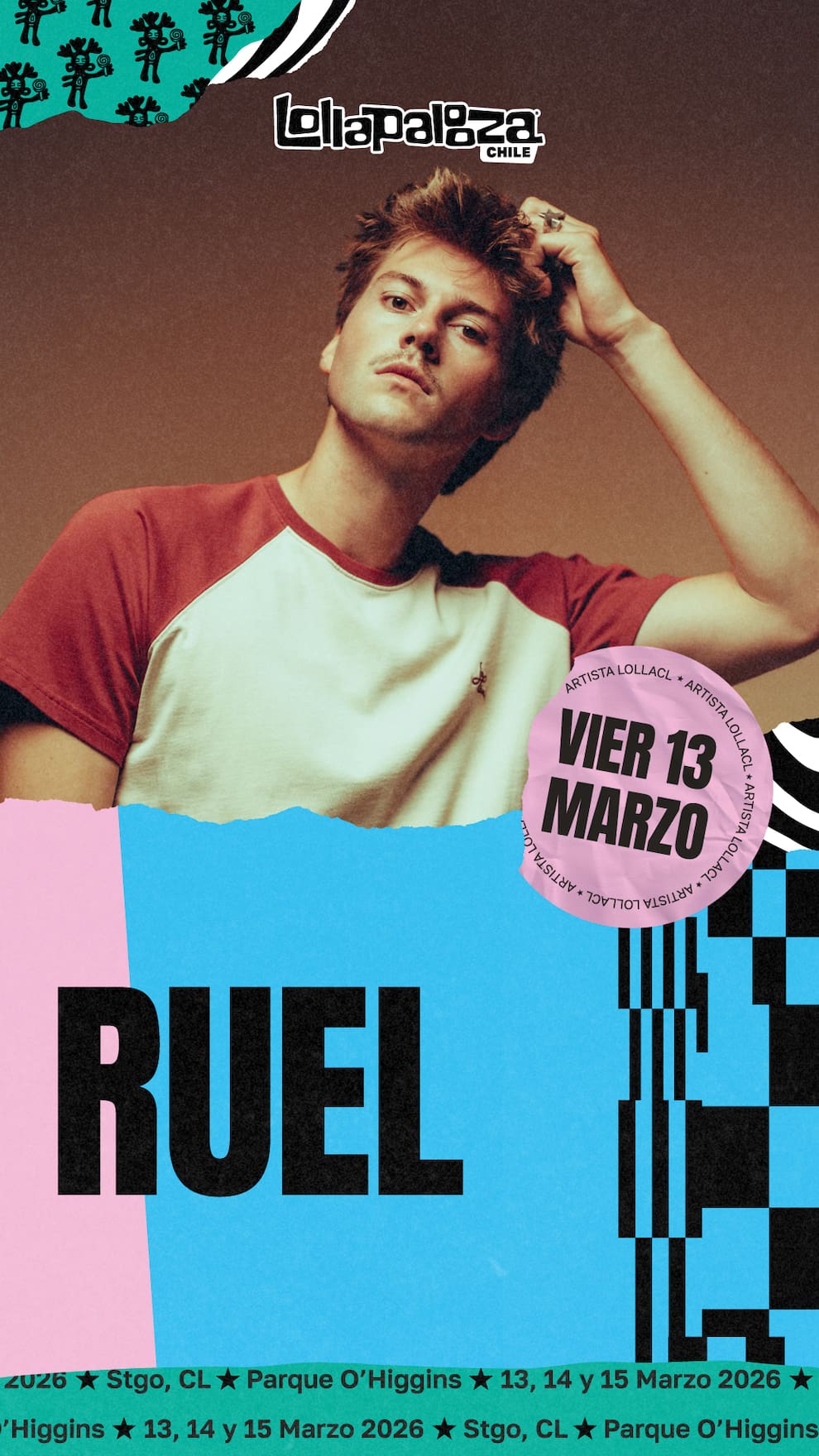 El cantante australiano Ruel se suma al festival Lollapalooza Chile ...