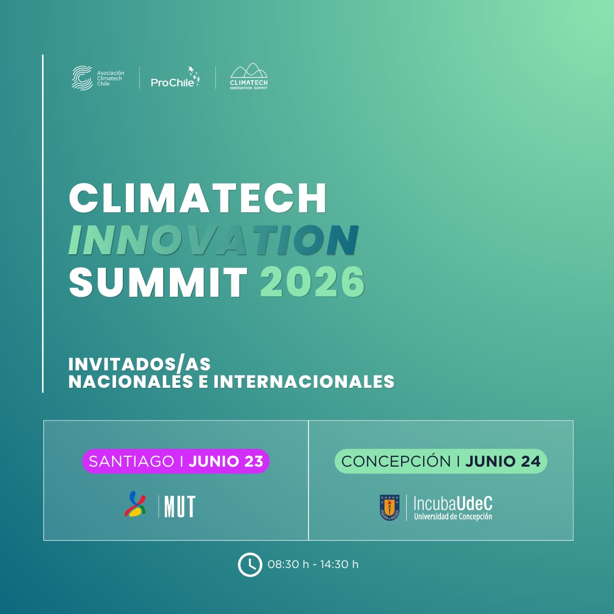 Climatech Innovation Summit 2026 reunirá a líderes para acelerar la adopción tecnológica en industrias estratégicas