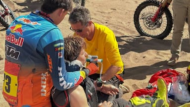 “Gracias a Dios estoy vivo y sano”: Ruy Barbosa muestra las consecuencias del accidente que lo dejó fuera del Dakar