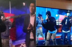 Encapuchados toman instalaciones de un canal de TV en plena transmisión en Ecuador y Presidente Noboa declara conflicto armado interno