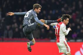 El viral que hizo que Nicolás Tagliafico le recordara una feroz patada a Thomas Müller