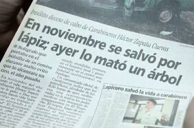 El recordado lápiz que le salvó la vida a un carabinero será una pieza de museo