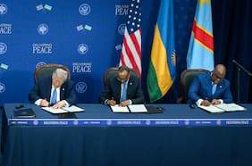 Trump encabeza firma de acuerdo de paz entre líderes de la República Democrática del Congo y Ruanda