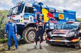 ¡Un camión Kamaz y un Fiesta R5 a toda velocidad por las montañas de Turquía!