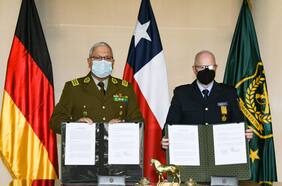 Carabineros y Policía Antidisturbios de Alemania firman acuerdo de cooperación para resguardar el orden público