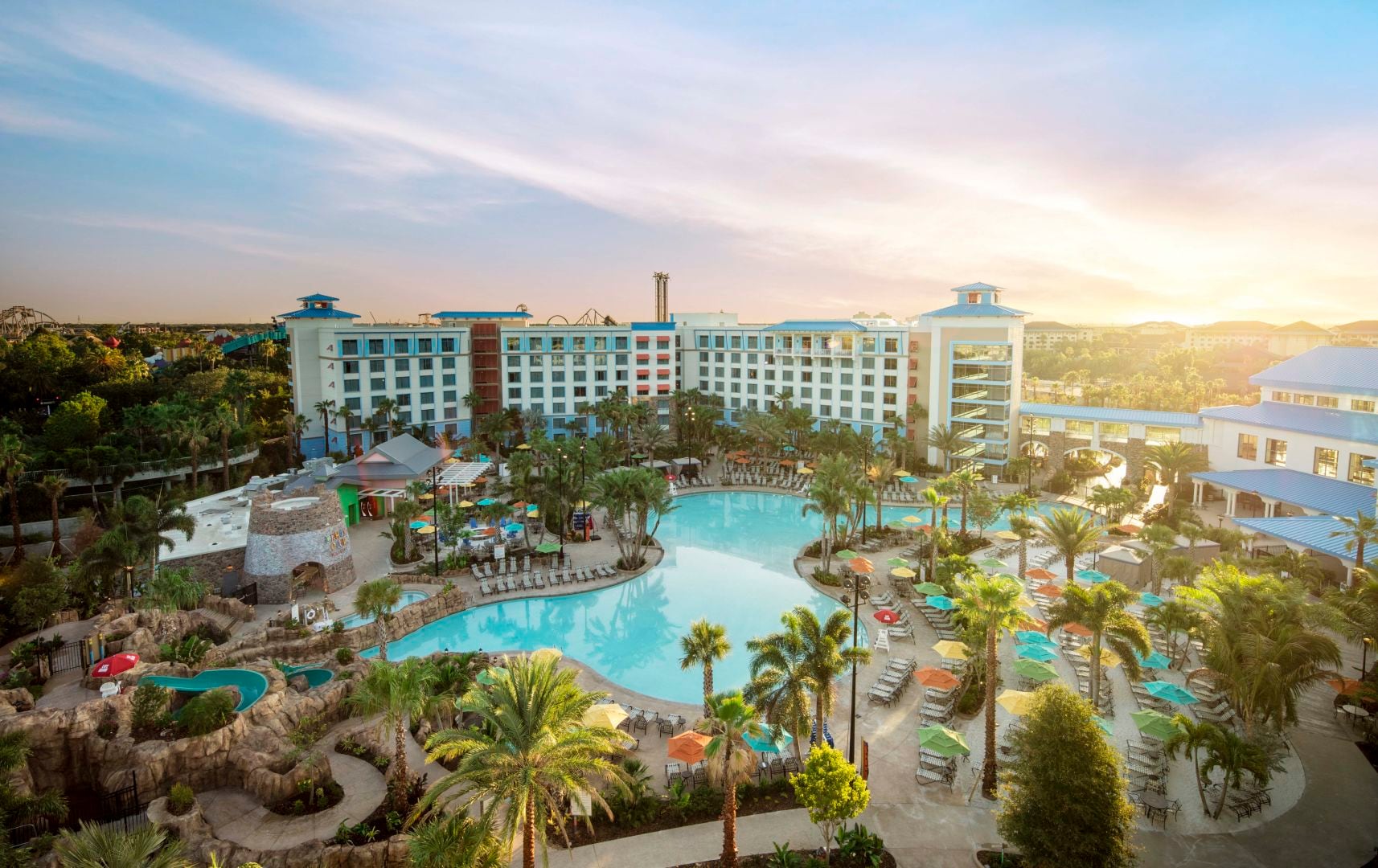 Inspiración en el Caribe y transporte a los parques temáticos: así es Loews Sapphire Falls Resort en Universal Orlando Resort
