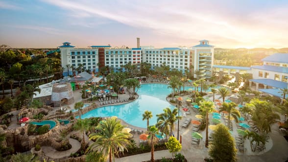 Inspiración en el Caribe y transporte a los parques temáticos: así es Loews Sapphire Falls Resort en Universal Orlando Resort