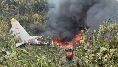Avión de la Fuerza Aérea de Colombia sufre trágico accidente con más de 100 militares a bordo