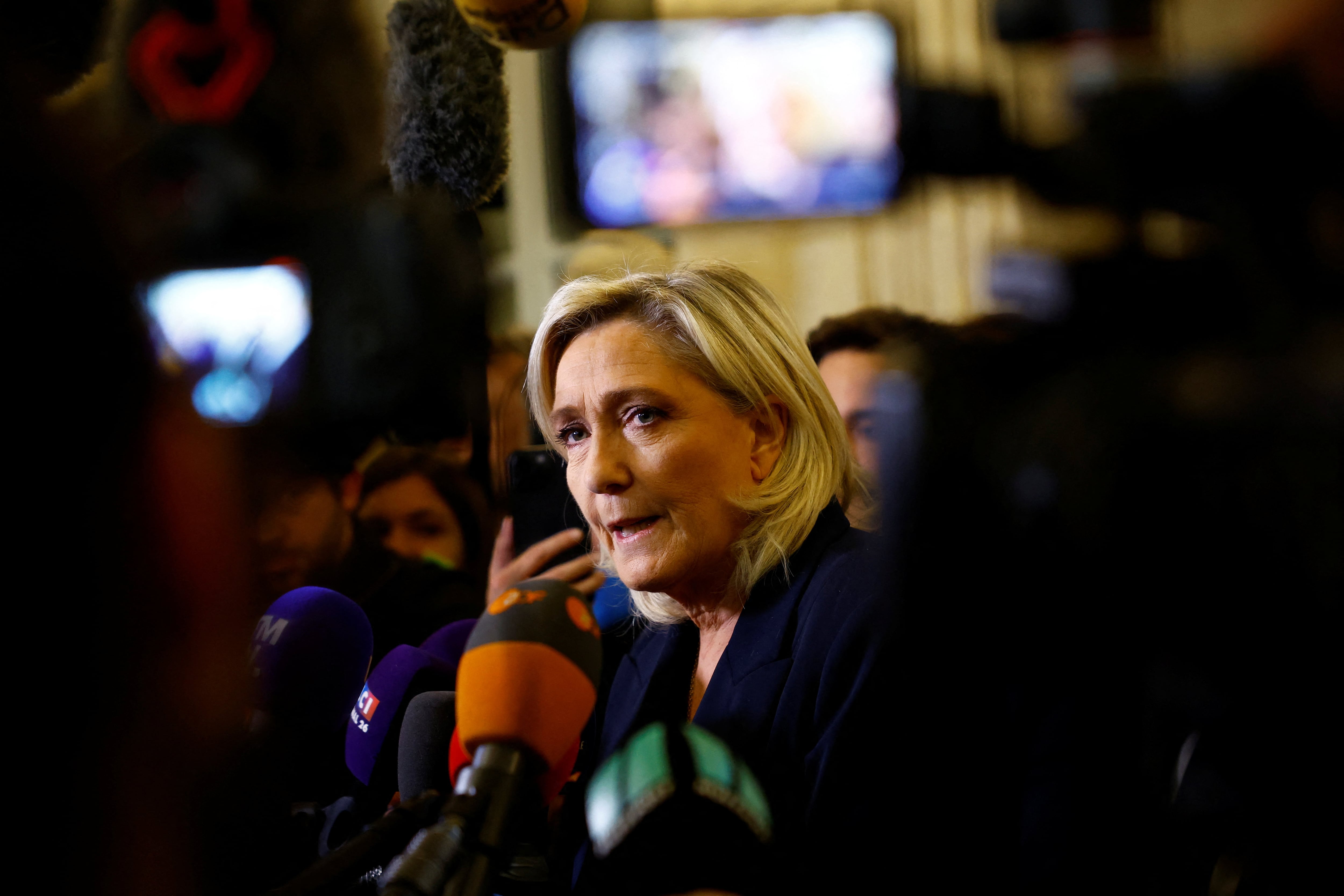 Marine Le Pen, la carta presidencial del partido de extrema derecha Agrupación Nacional.