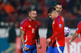 El momento de furia de Eduardo Vargas contra Thomas Galdames en la caída de la Roja ante Brasil