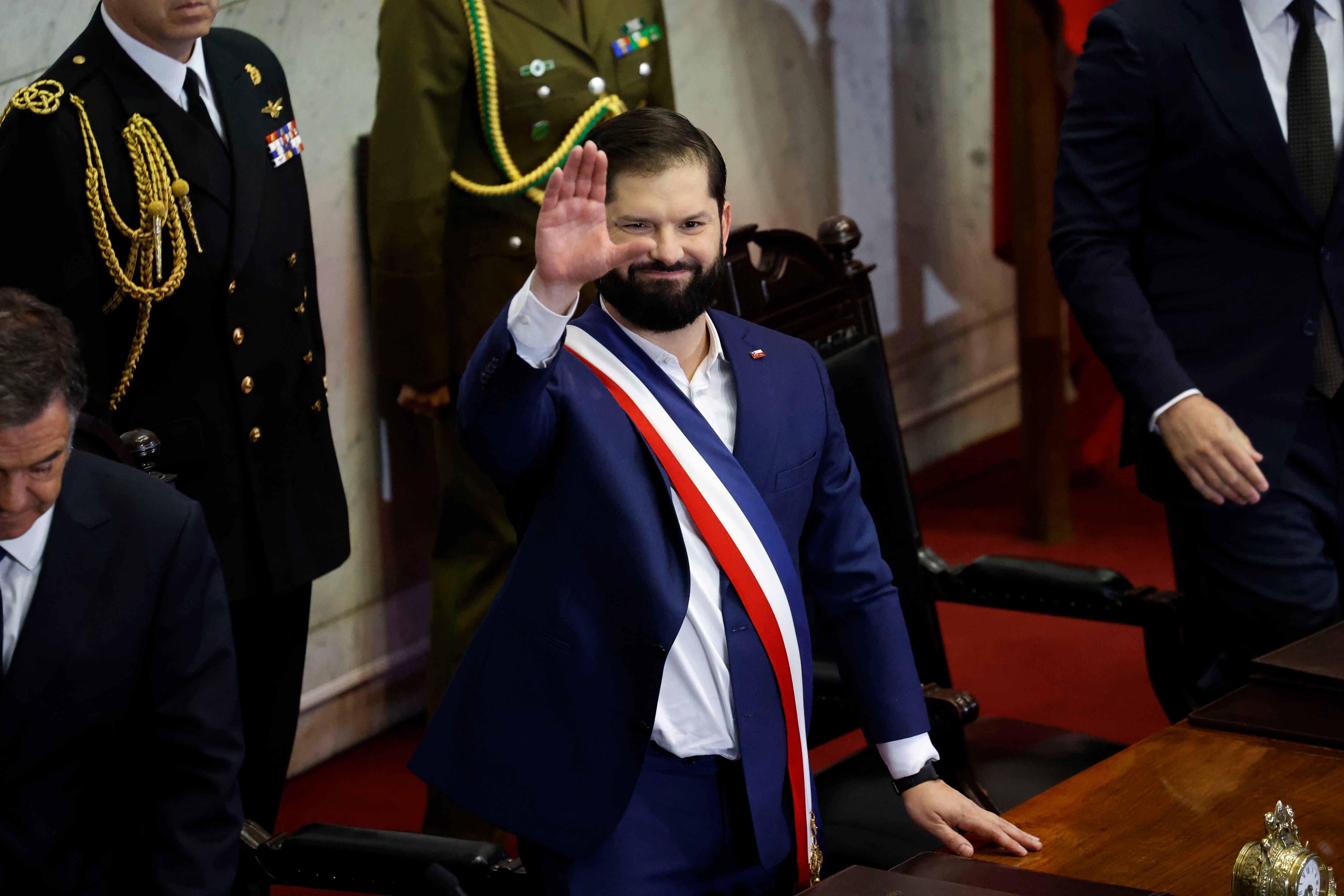 Valparaiso, 1 de junio 2025.
El Presidente de la Republica Gabriel Boric Font realiza la ultima cuenta publica de su periodo ante el salon Plenario del Congreso.
Raul Zamora/Aton Chile
