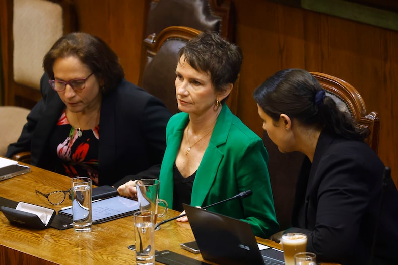 La ministra del Interior, Carolina Tohá, en la sesión de la Cámara de Diputados en que se discutió el proyecto que crea el Ministerio de Seguridad.