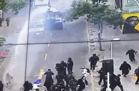 Carabineros reporta 17 detenciones en marcha por el Día del Encuentro de Dos Mundos