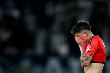 El plantel de la U terminó golpeado tras la derrota ante Botafogo