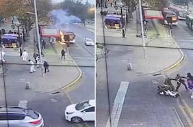 Un overol blanco bajo arresto: ¿Quiénes son los estudiantes detenidos tras la quema de un bus en la Alameda?