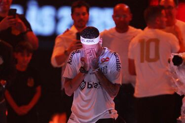 La emocionante presentación de Neymar en Santos