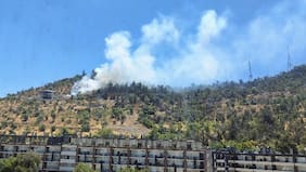 Reportan incendio en pleno Cerro San Cristóbal: humo es visible de distintos puntos en Santiago