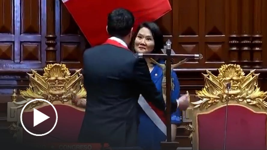 Así fue el momento en que Keiko Fujimori tomó juramento como Presidenta del Perú