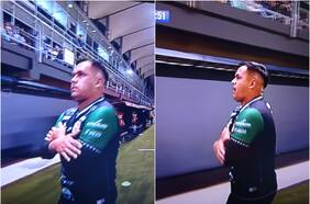 El polémico gesto de Nicolás Vargas a la barra de la UC luego de irse expulsado