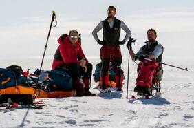 Parapléjico busca el récord de esquí en la Antártica